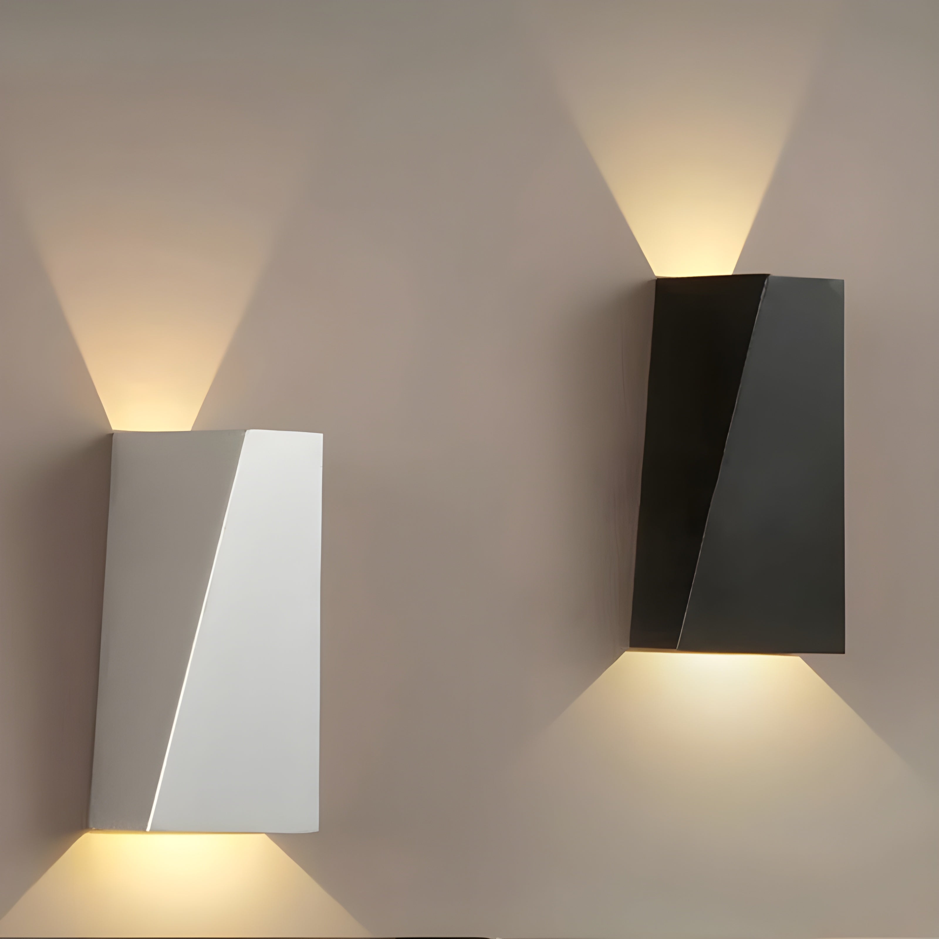 GlowHorizon Applique Aluminium Up-Down Nordic LED | Architectural Noir Froid ou Chaud