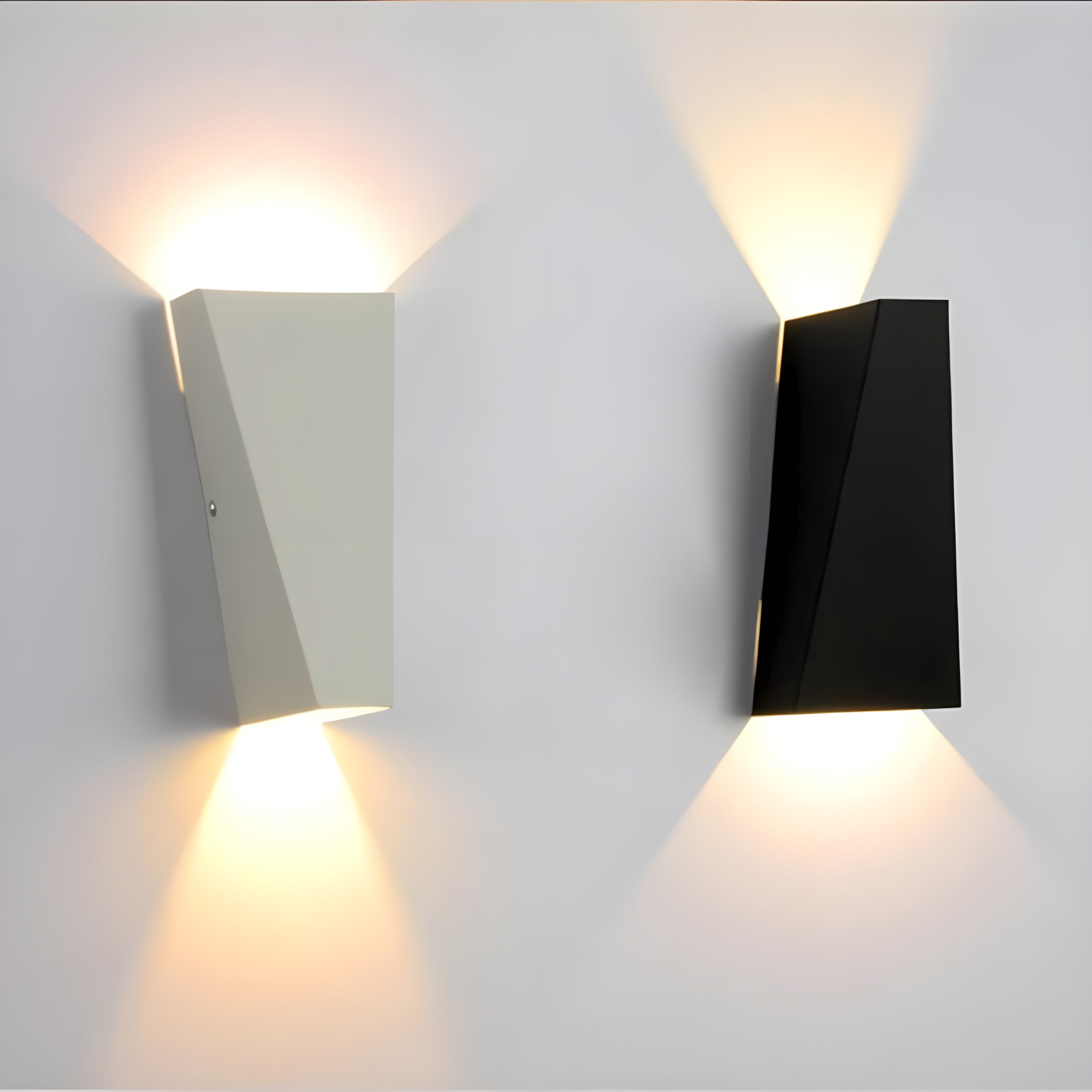 GlowHorizon Applique Aluminium Up-Down Nordic LED | Architectural Noir Froid ou Chaud