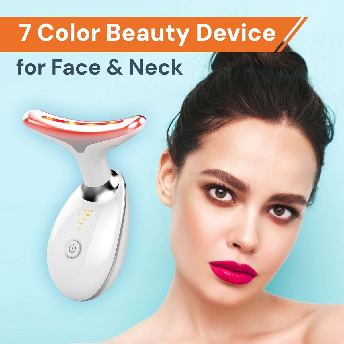 Bâton Facial 4-en-1 en Lumière Rouge — Anti-Âge, Fermeté et Éclat