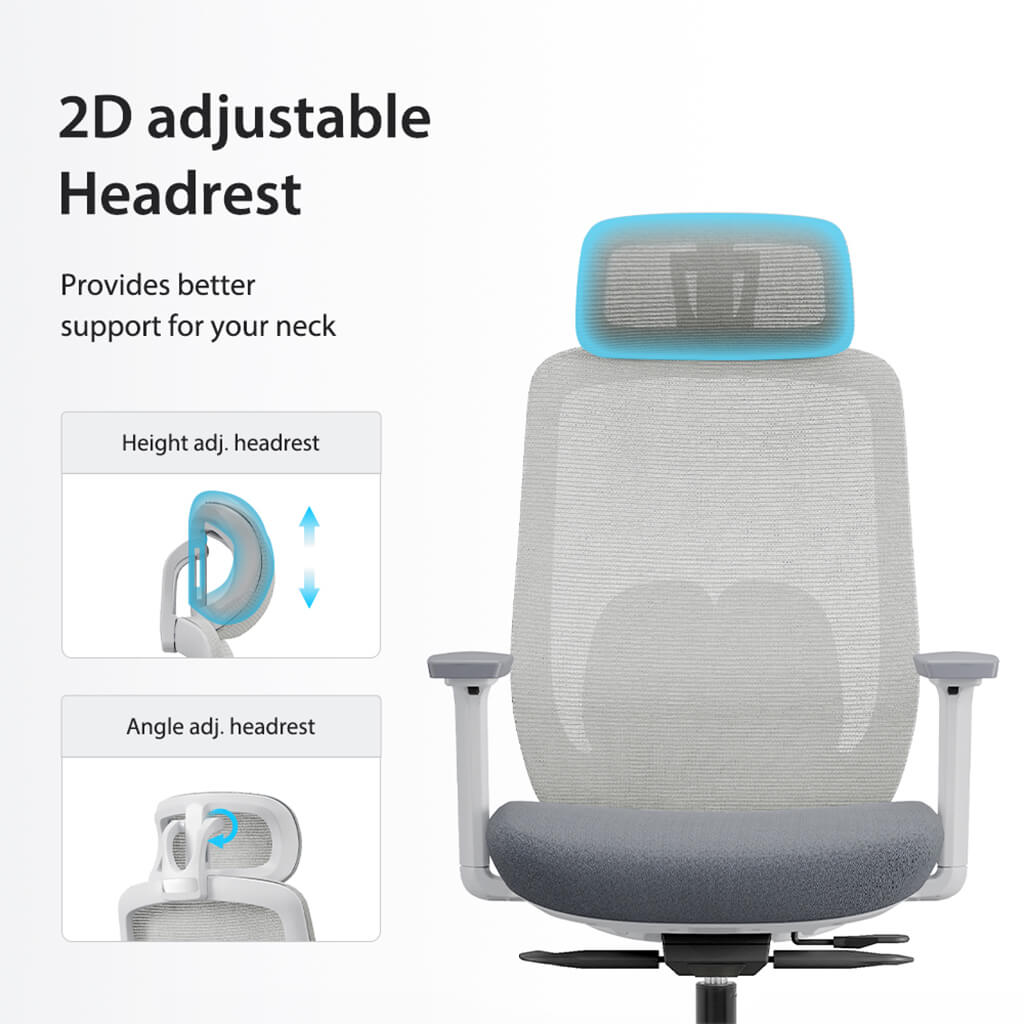Chaise de Bureau Ergonomique Aera en Maille — 7 Couleurs disponibles