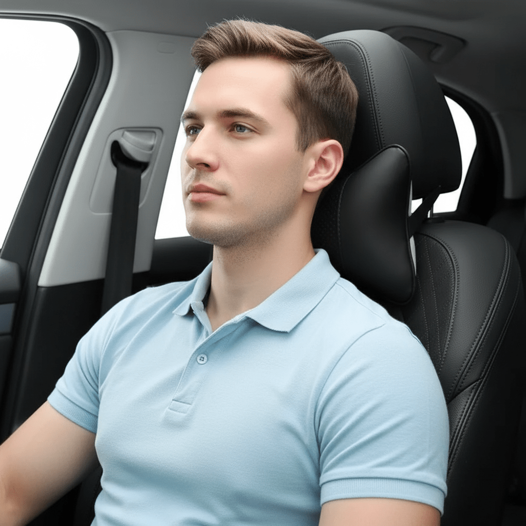 Breathable Mesh Car Headrest - Year-Round Cervical Comfort