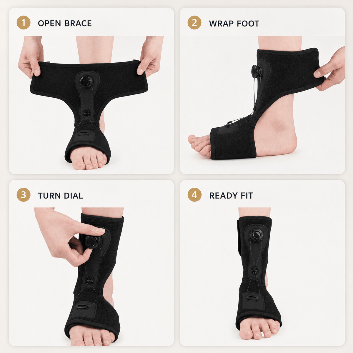 Adjustable Night Splint - Plantar Fasciitis & Dorsiflexion Nighttime