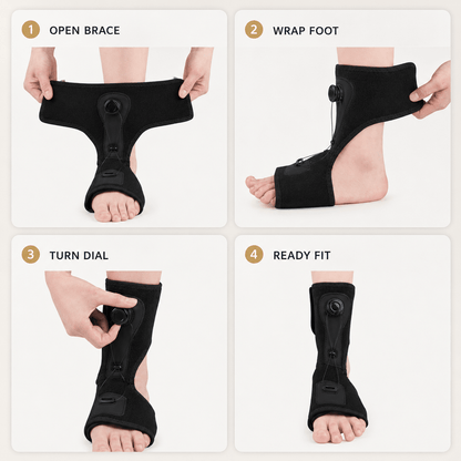 Adjustable Night Splint - Plantar Fasciitis & Dorsiflexion Nighttime