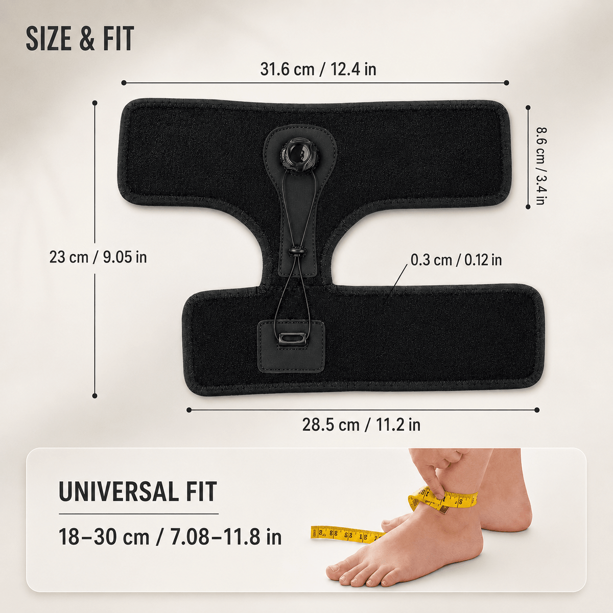 Adjustable Night Splint - Plantar Fasciitis & Dorsiflexion Nighttime