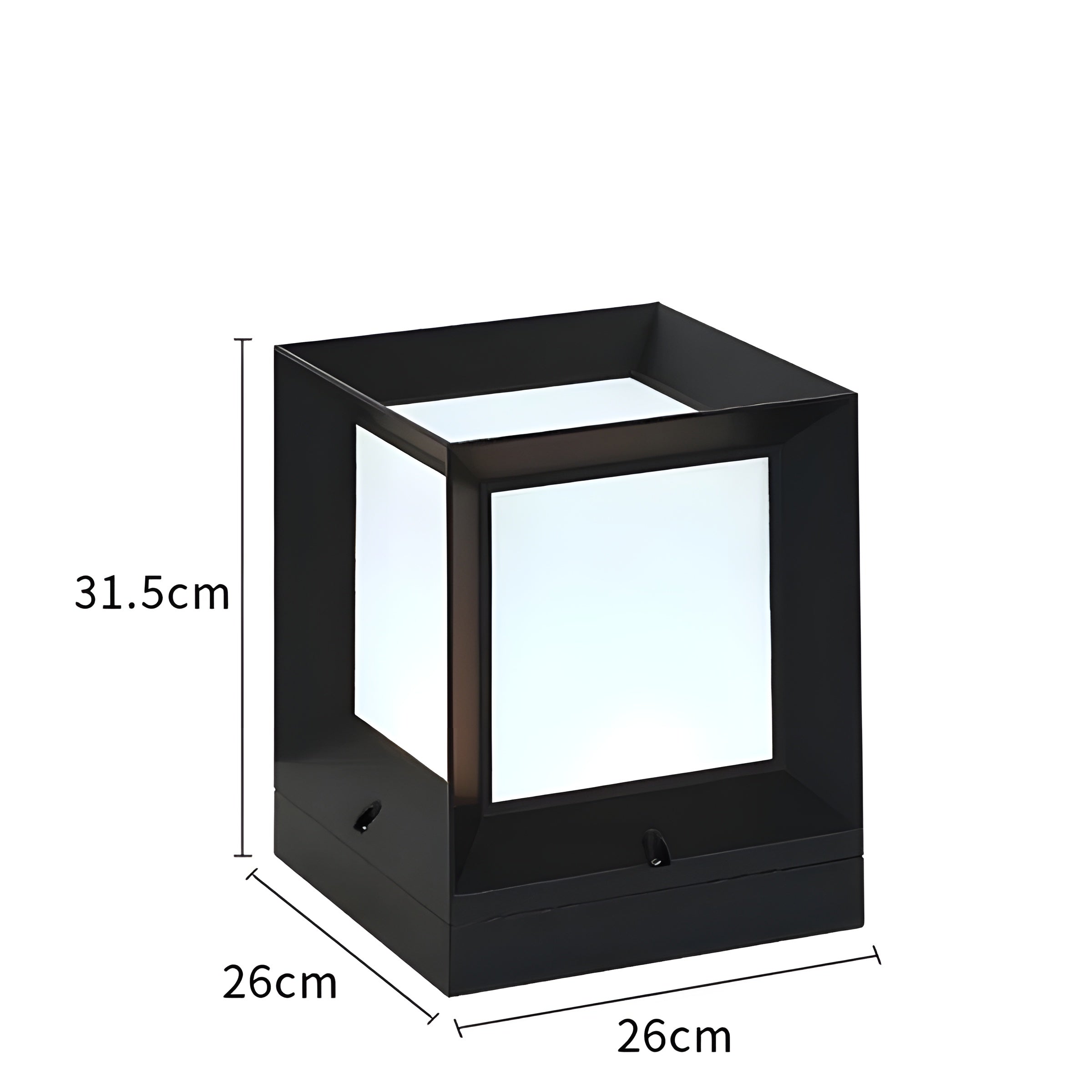 GroveGlow Lampe Colonne LED Extérieur | Jardin et Allée 15×15×19cm