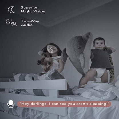 Babyphone Caméra WiFi HD avec Vision Nocturne — Surveillance Bébé et Sécurité