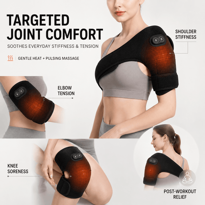 USB Heated Shoulder Bandage - 3-in-1 Joint Relief