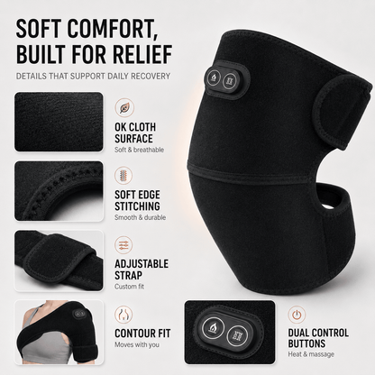 USB Heated Shoulder Bandage - 3-in-1 Joint Relief