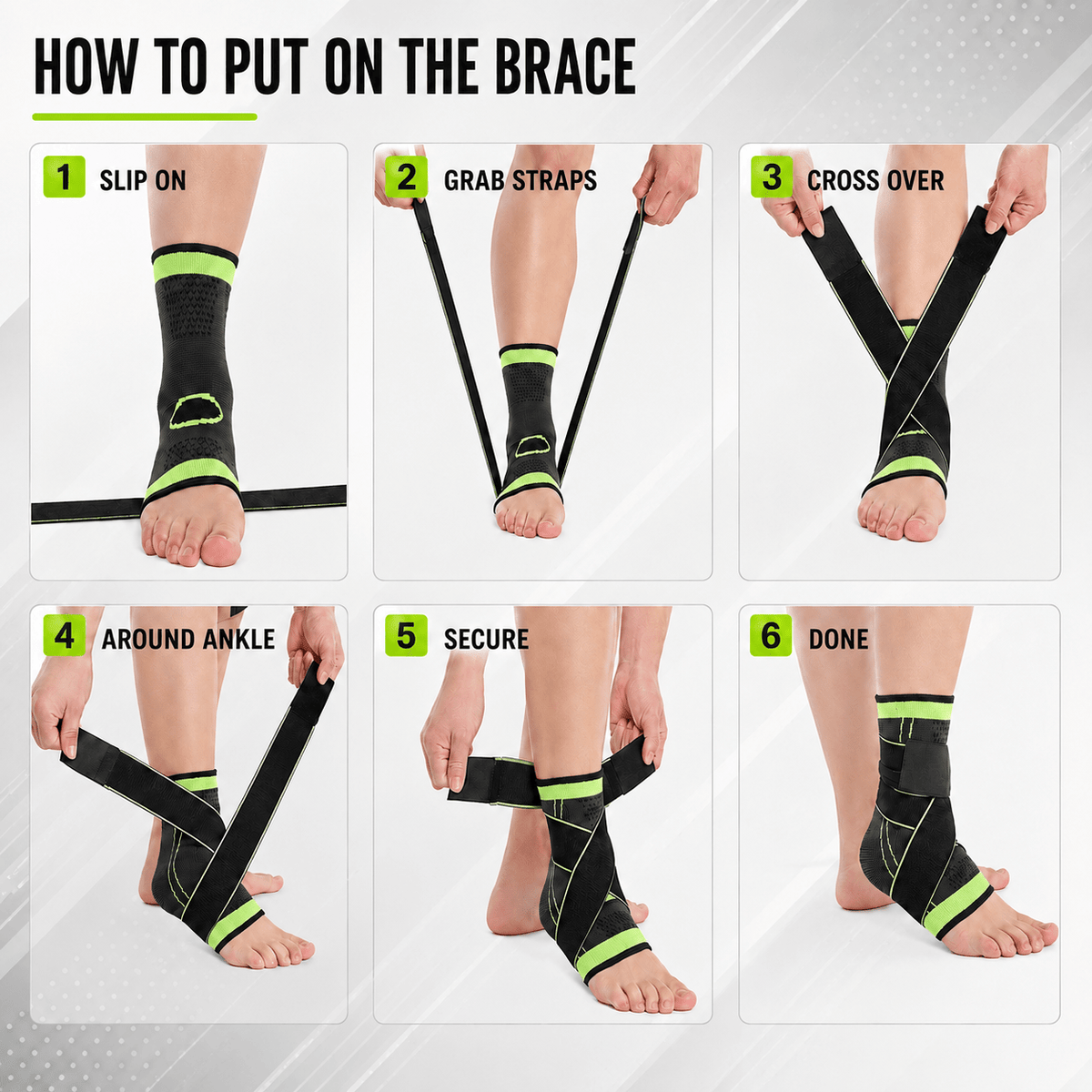 Adjustable Ankle Bandage - Sport Progressive Recovery Return