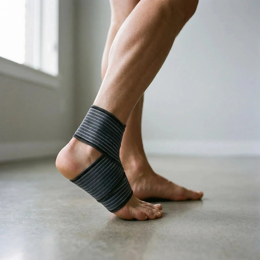 Men's Elastic Open-Heel Ankle Bandage - Sport & Training