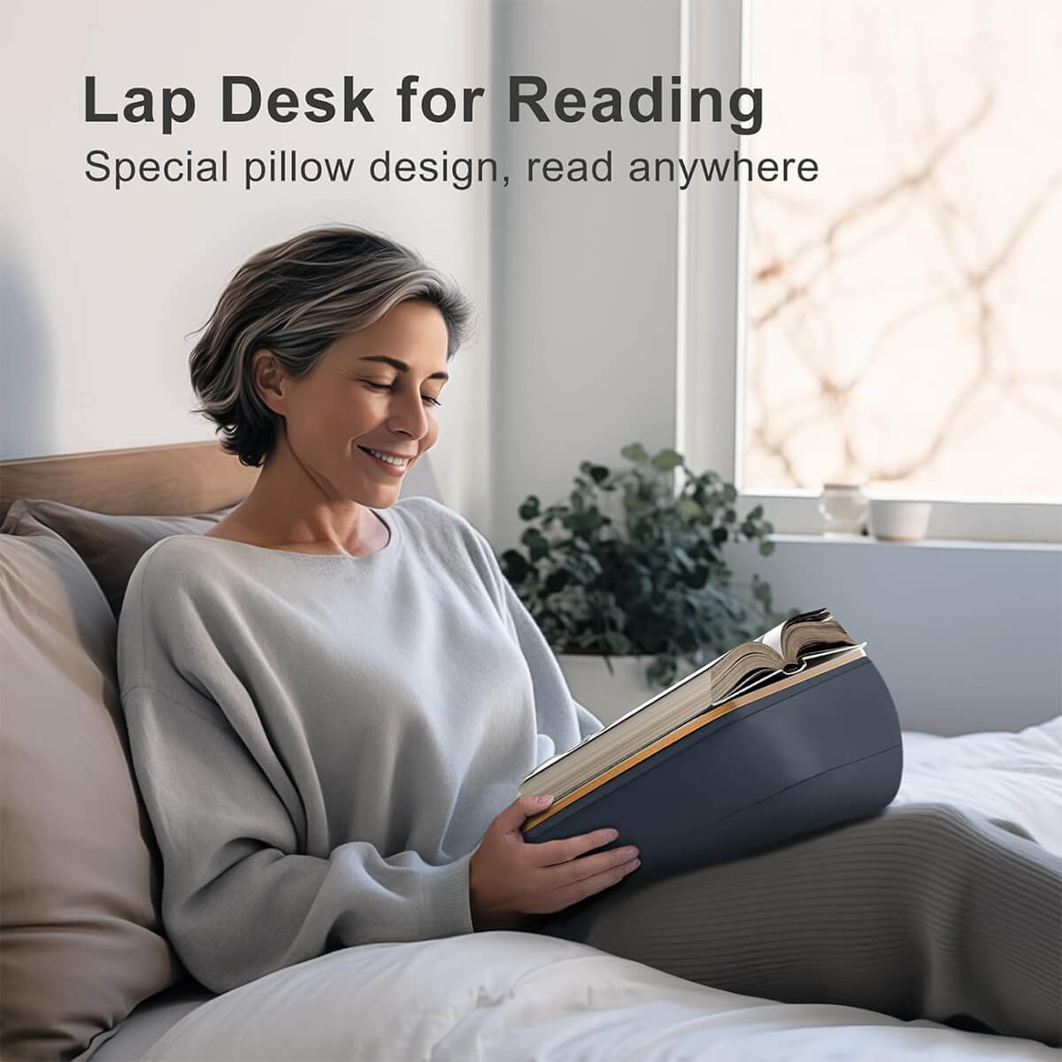 Plateau Coussin sur Genoux pour Ordinateur et Tablette — Confort Canapé