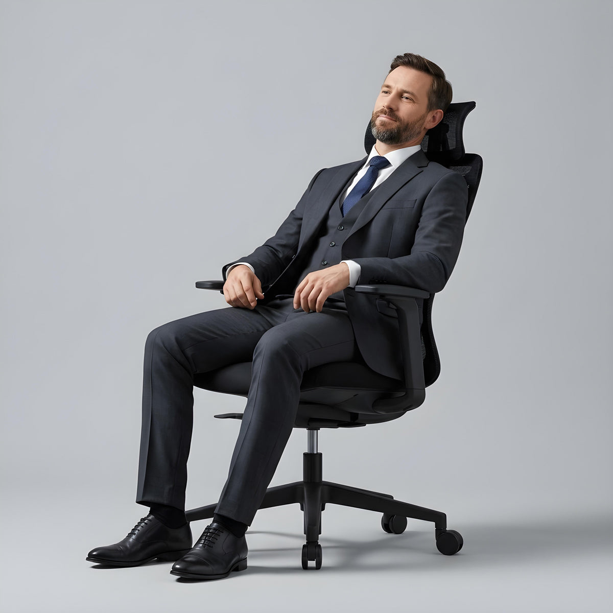 Chaise de Bureau Ergonomique Maille Premium avec Soutien Lombaire