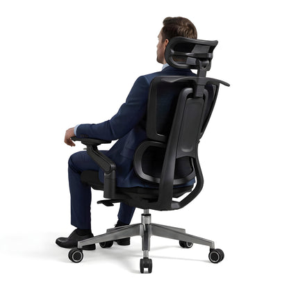 Chaise de Bureau Apex en Maille Haute Performance — Ergonomie Avancée