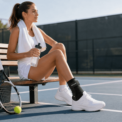 Ankle Brace with Lateral Stabilizers - Low Profile Adjustable