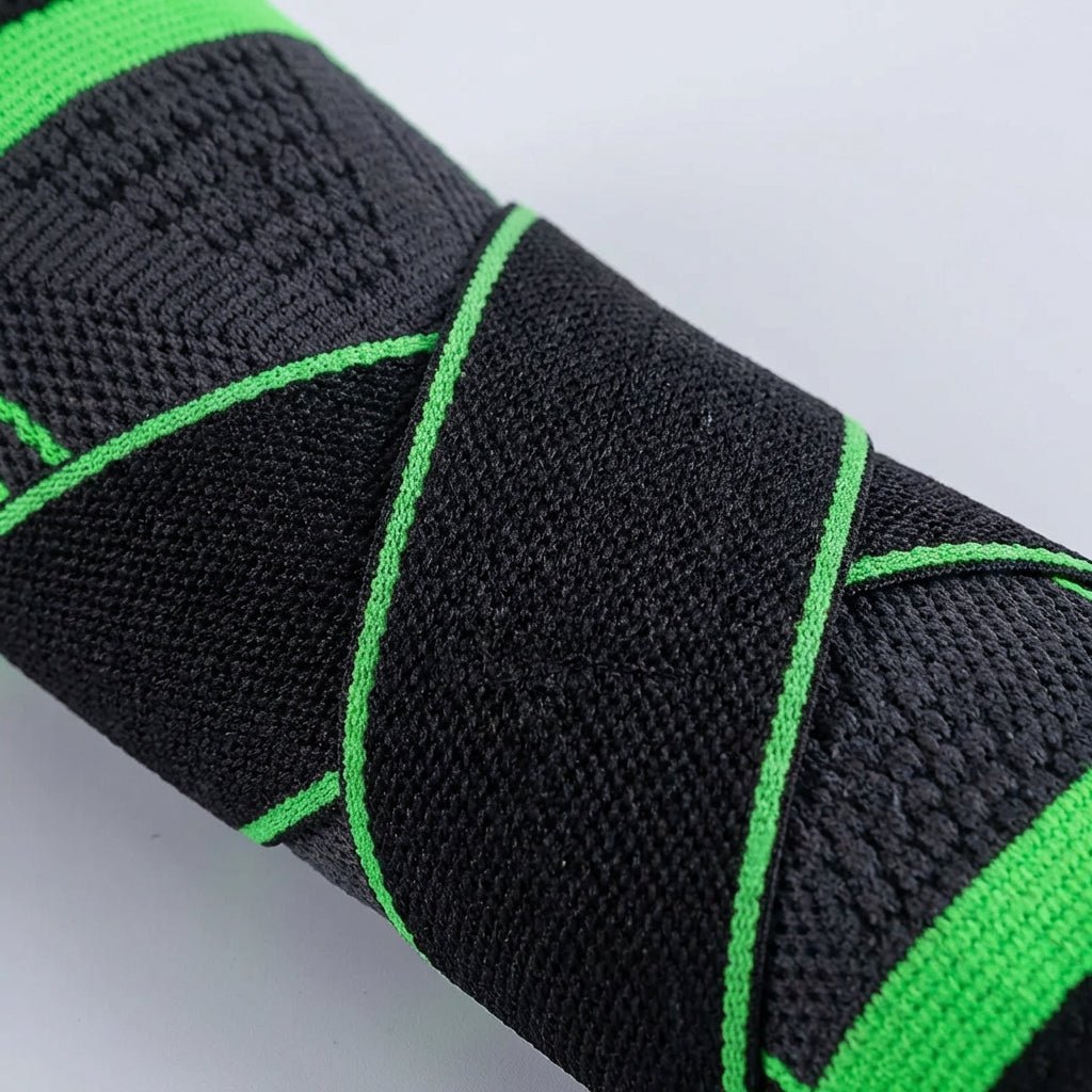 Ankle Brace with Compression Strap - Adjustable 1 or 2 Pieces