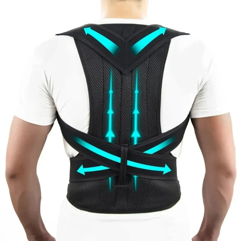 One-Piece Full Back Brace - Complete Spinal Postural Support