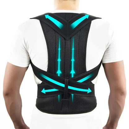 One-Piece Full Back Brace - Complete Spinal Postural Support
