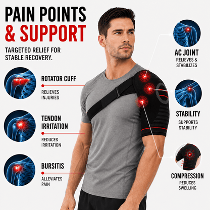 Rotator Cuff Shoulder Brace - Adjustable Sport & Recovery