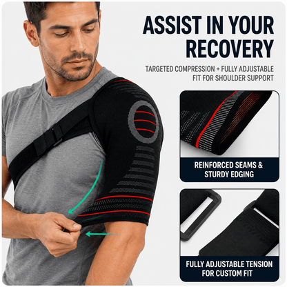 Rotator Cuff Shoulder Brace - Adjustable Sport & Recovery