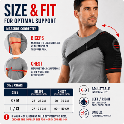 Rotator Cuff Shoulder Brace - Adjustable Sport & Recovery