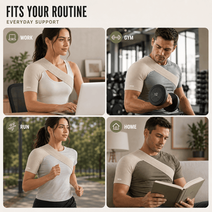 Shoulder & Upper Back Brace Breathable - Pain & Posture Correction