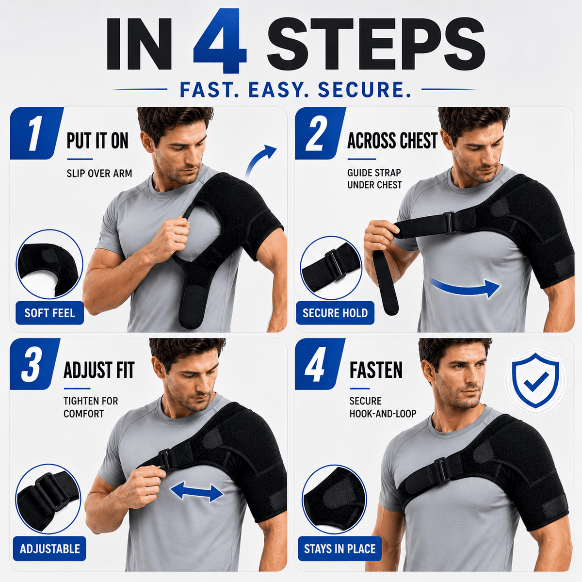 Orthopedic Shoulder Brace Adjustable - Left or Right Choice