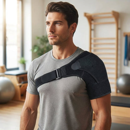 Unilateral Shoulder Brace with Pressure Pad - Adjustable Targeted