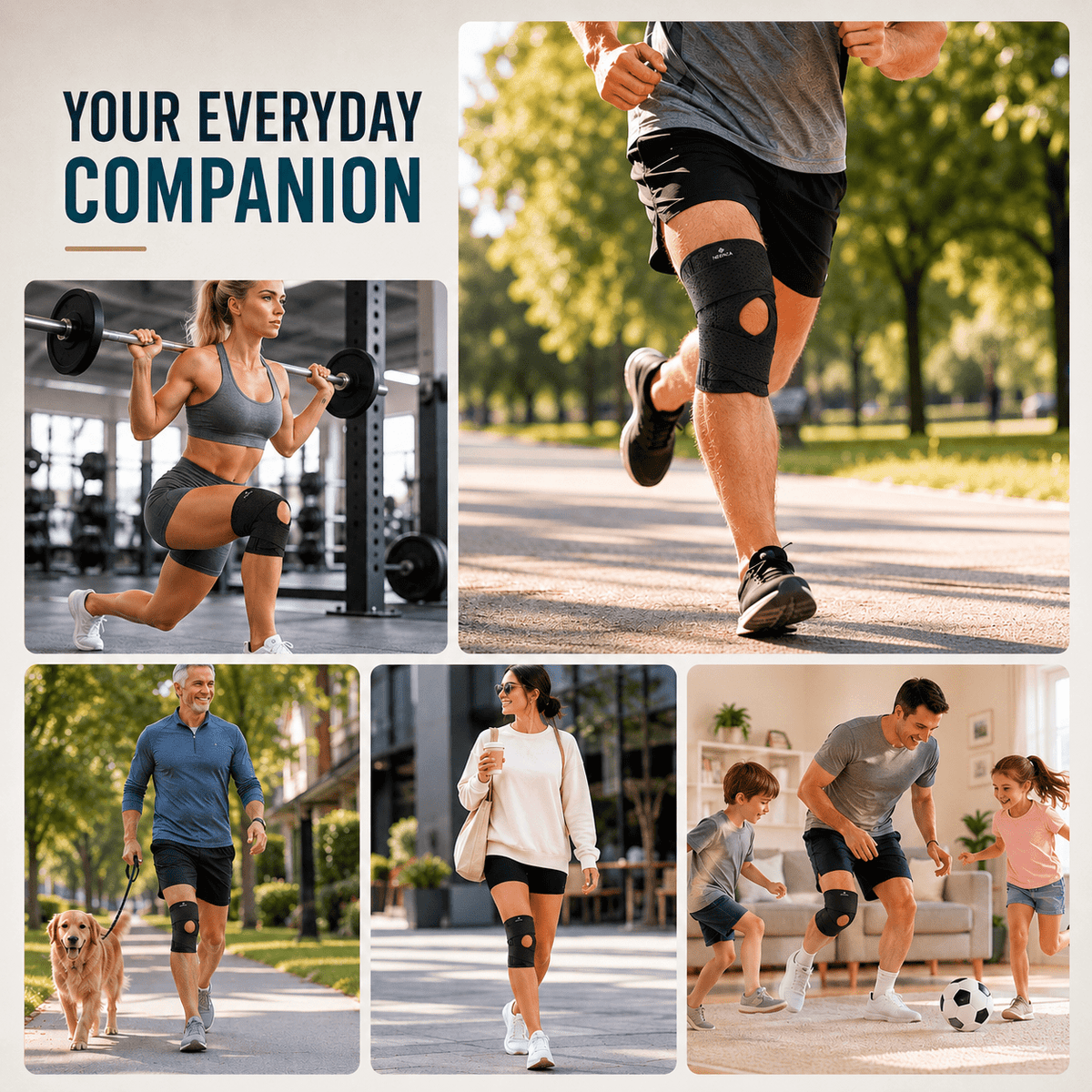 Adjustable Knee Brace with Stabilizers - Sport & Daily Wear