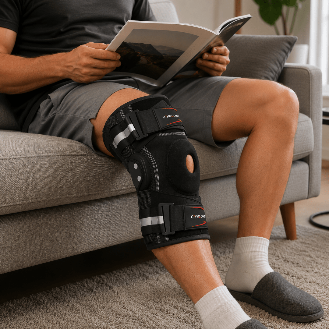 Knee Brace with Stabilizers - Pain Relief & Active Support