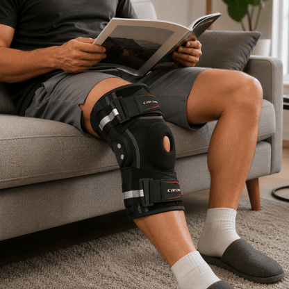 Knee Brace with Stabilizers - Pain Relief & Active Support