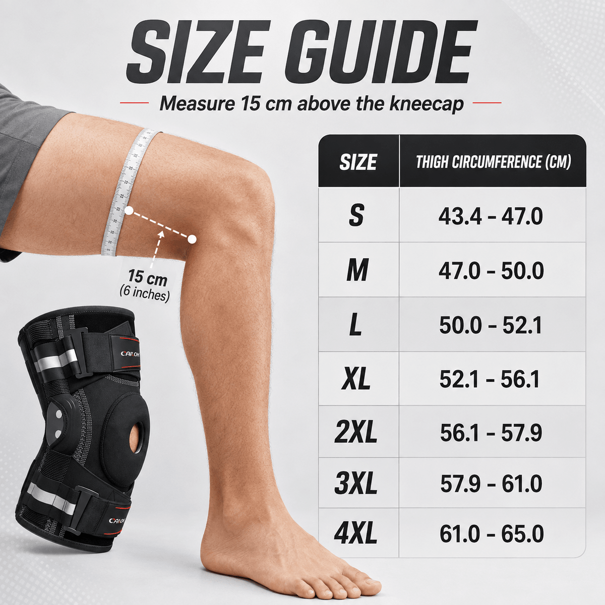 Knee Brace with Stabilizers - Pain Relief & Active Support