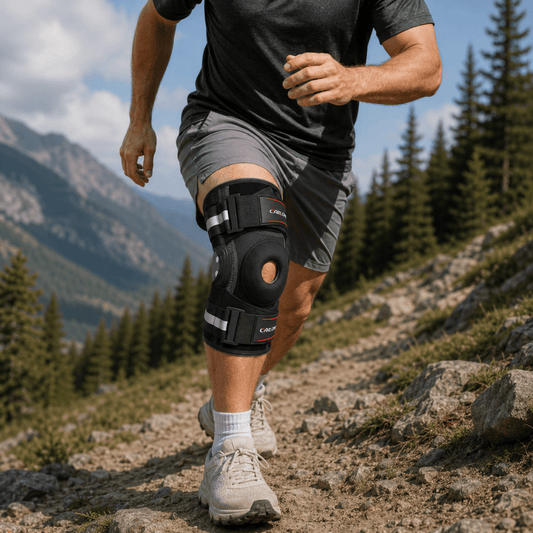 Knee Brace with Stabilizers - Pain Relief & Active Support