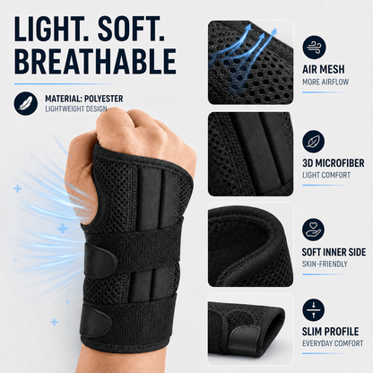 Adjustable Wrist Brace with Splint - Stabilization & Relief