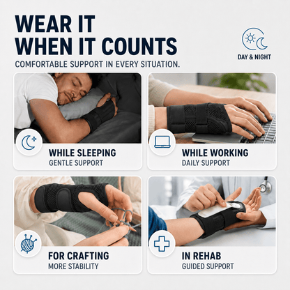 Adjustable Wrist Brace with Splint - Stabilization & Relief