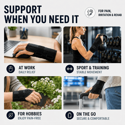Adjustable Wrist Brace with Splint - Stabilization & Relief