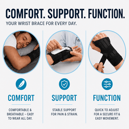 Adjustable Wrist Brace with Splint - Stabilization & Relief
