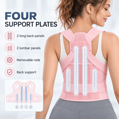 Full Back Posture Brace - Unisex Adjustable Total Support