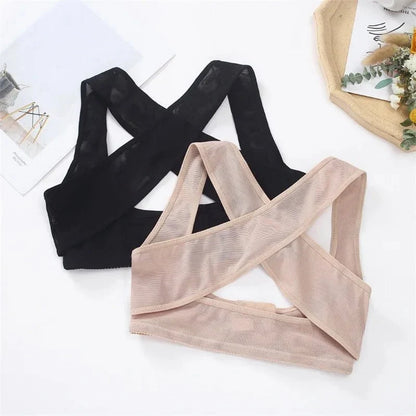 Women's X-Shape Back Brace - Front Closure Elegant Design