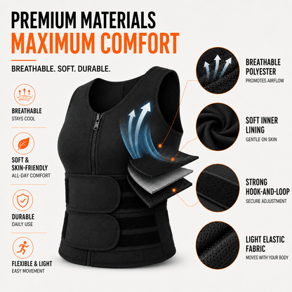 Upper Back & Waist Posture Brace - Clavicle Adjustable Straps