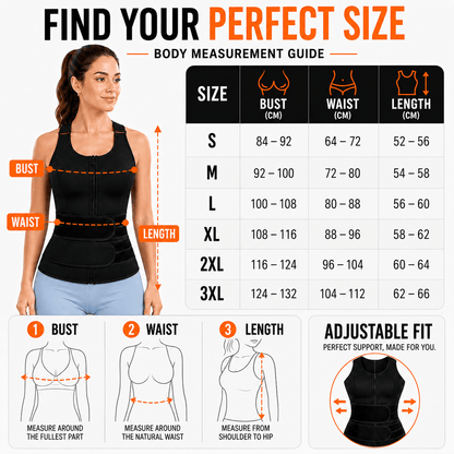 Upper Back & Waist Posture Brace - Clavicle Adjustable Straps