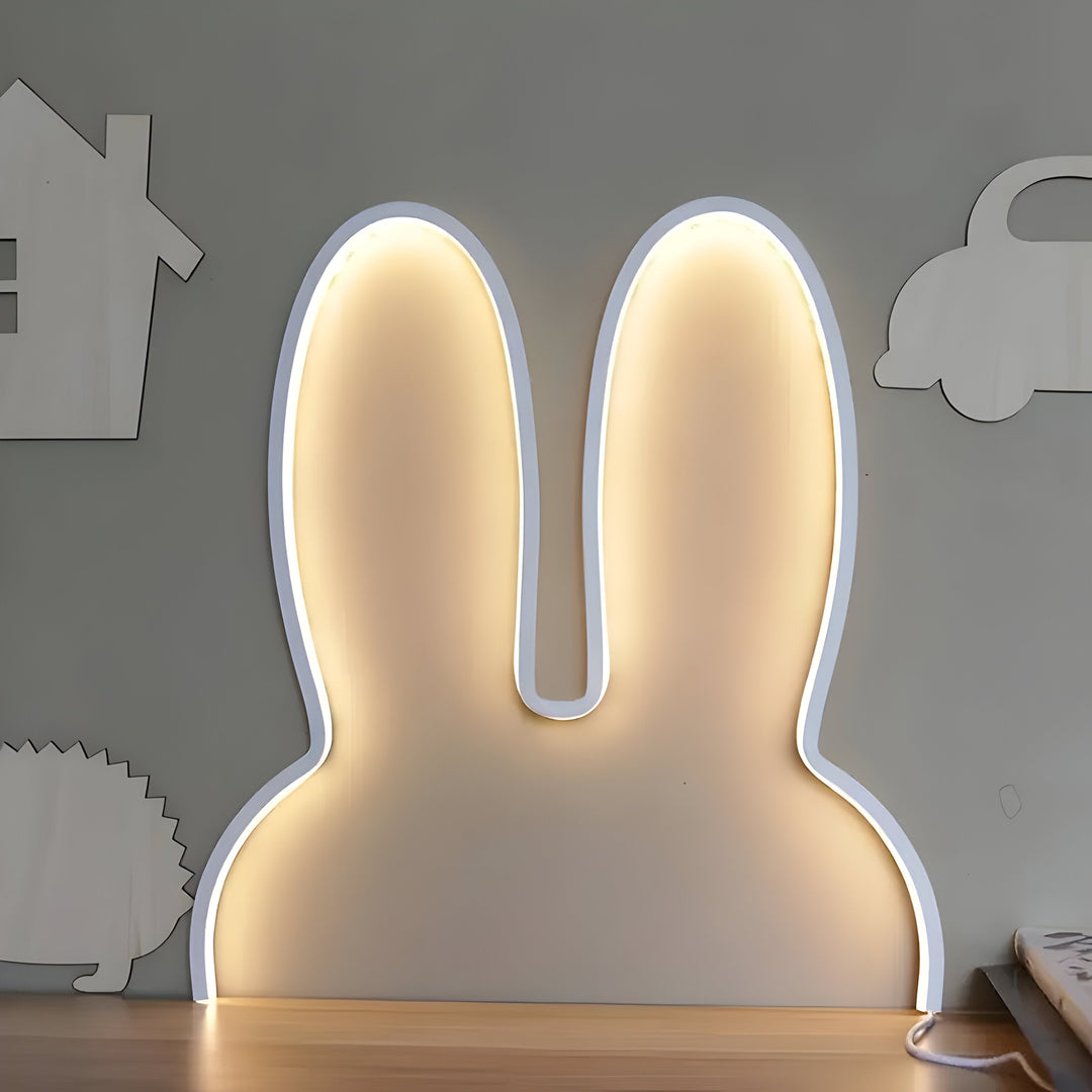NeonHopper Lampe Néon Lapin Décoratif LED | Éclairage Coloré et Ludique