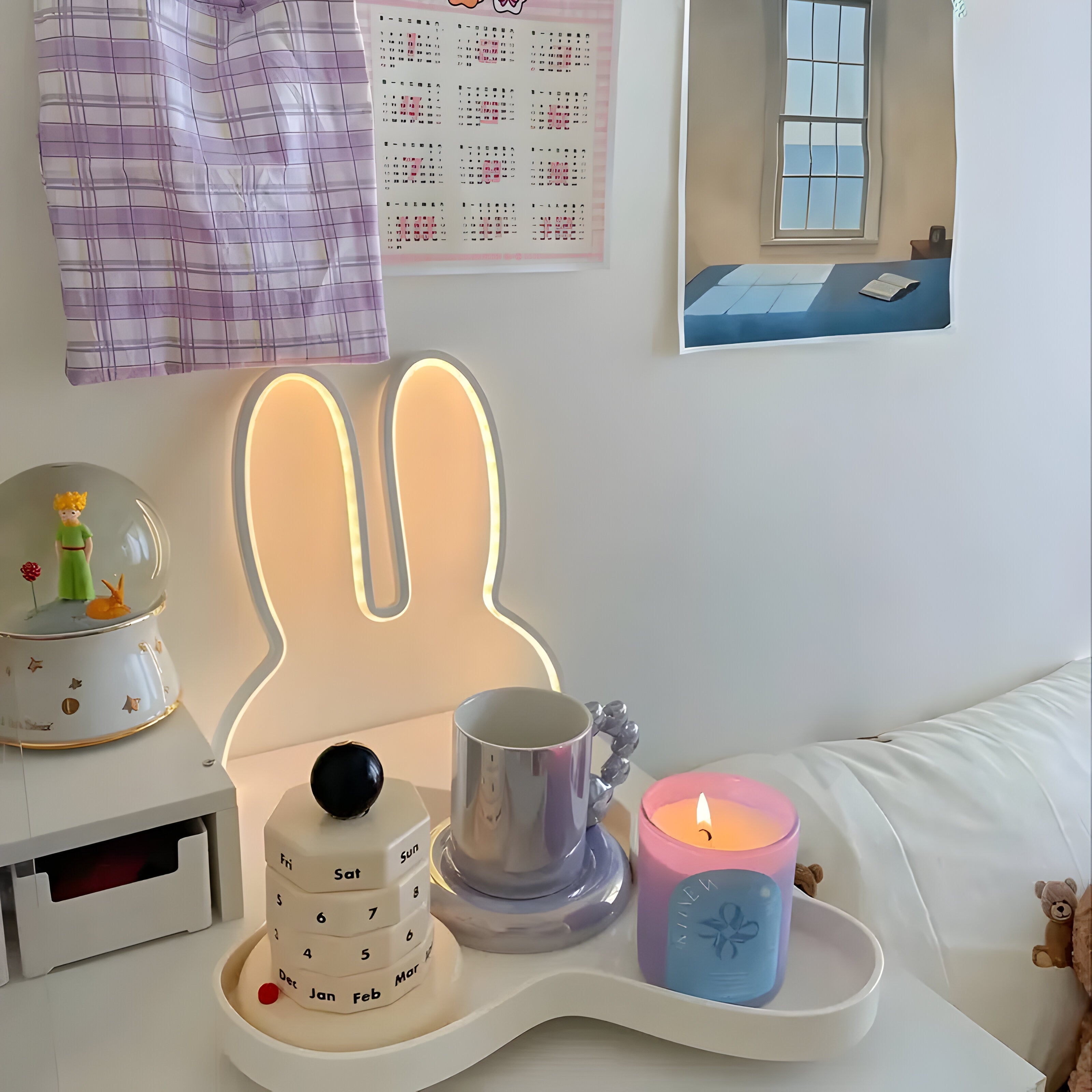 NeonHopper Lampe Néon Lapin Décoratif LED | Éclairage Coloré et Ludique