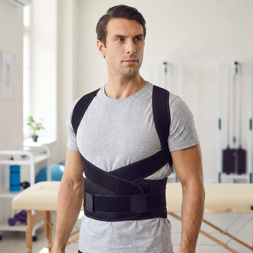 Compact Adjustable Posture Corrector Belt - Discreet Back Support