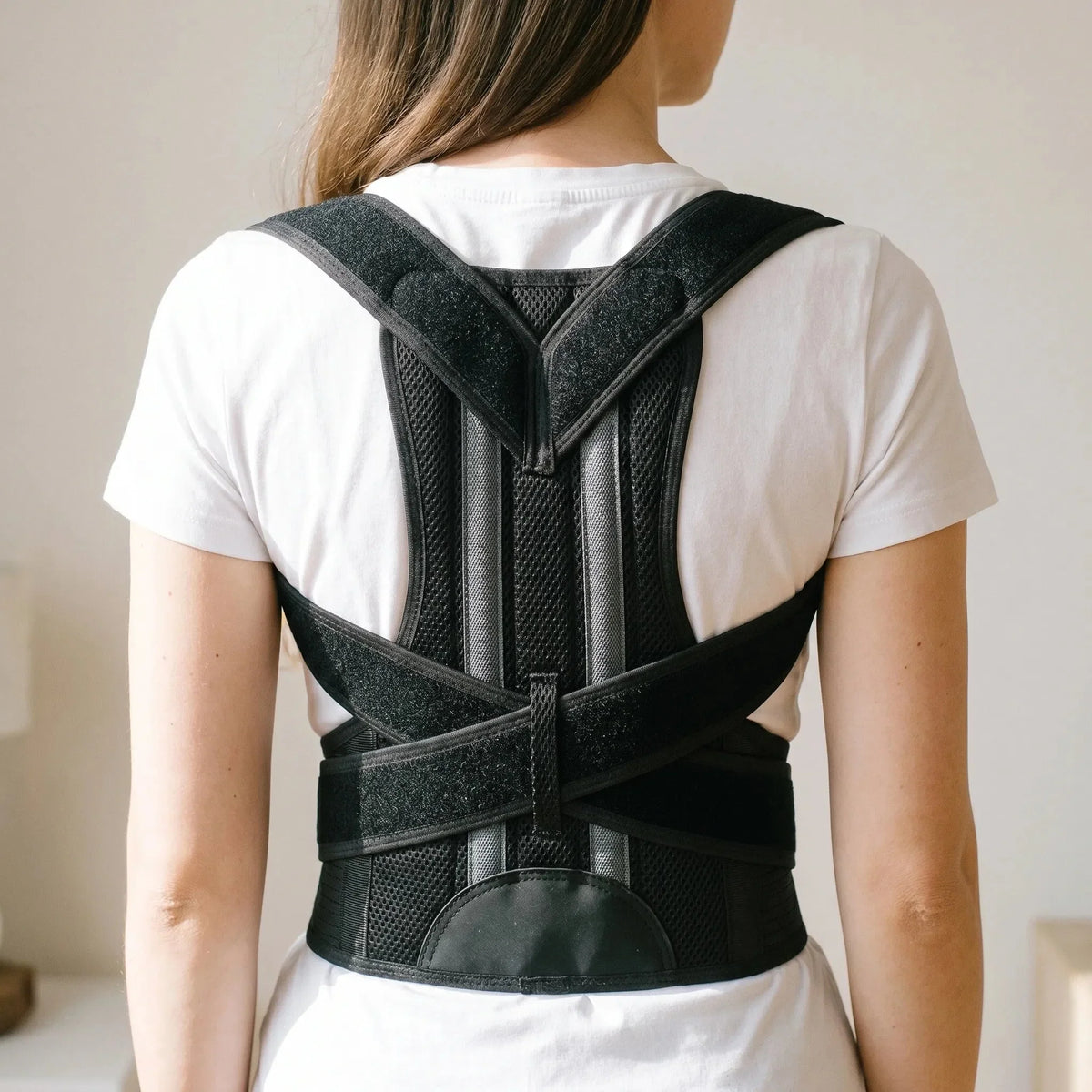 Criss-Cross Wide Back Belt - Mesh Breathable Posture Training