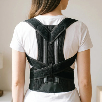 Criss-Cross Wide Back Belt - Mesh Breathable Posture Training