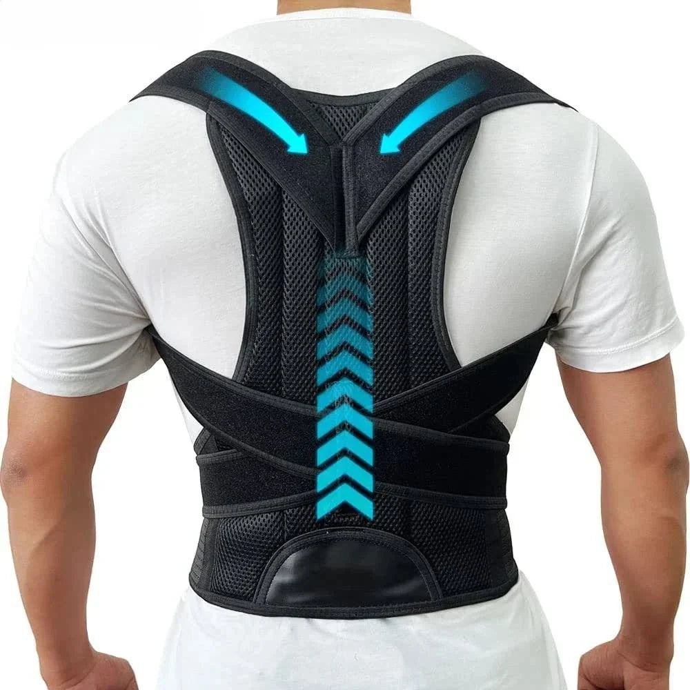 Criss-Cross Wide Back Belt - Mesh Breathable Posture Training