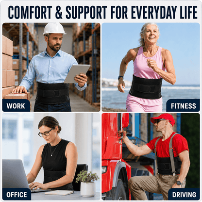 Lumbar Belt - Lower Back Pain Relief & Work Support