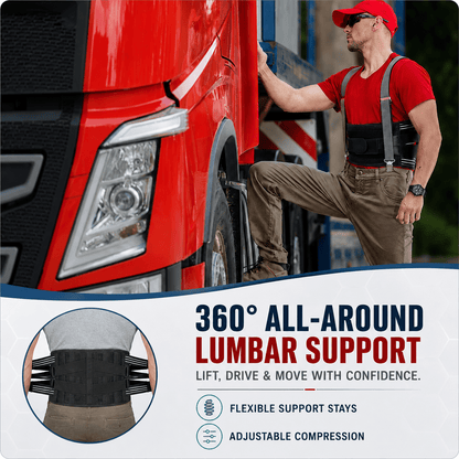 Lumbar Belt - Lower Back Pain Relief & Work Support