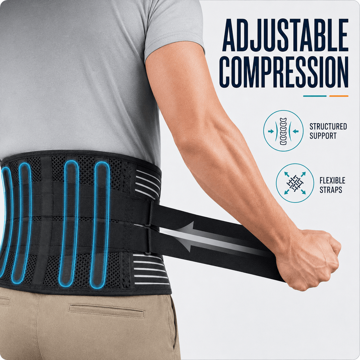 Lumbar Belt - Lower Back Pain Relief & Work Support