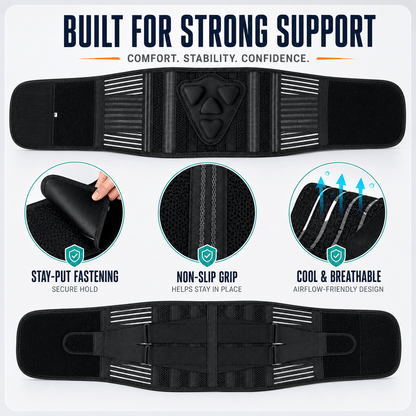 Lumbar Belt - Lower Back Pain Relief & Work Support